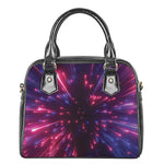 Cosmic Hyperspace Print Shoulder Handbag