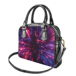 Cosmic Hyperspace Print Shoulder Handbag