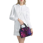 Cosmic Hyperspace Print Shoulder Handbag