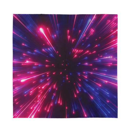 Cosmic Hyperspace Print Silk Bandana
