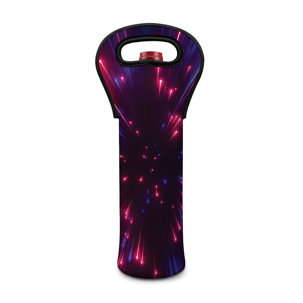 Cosmic Hyperspace Print Single Neoprene Wine Tote