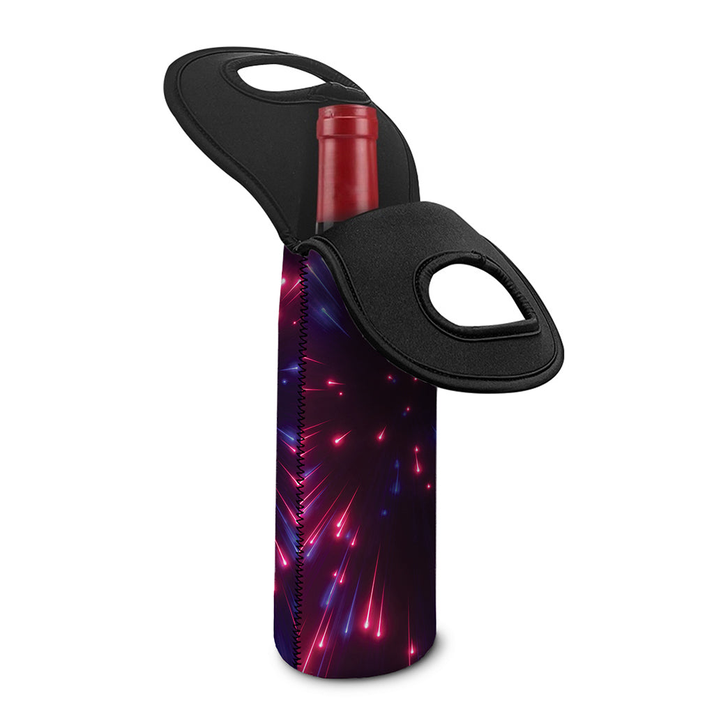 Cosmic Hyperspace Print Single Neoprene Wine Tote