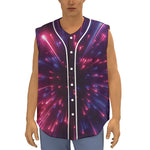 Cosmic Hyperspace Print Sleeveless Baseball Jersey