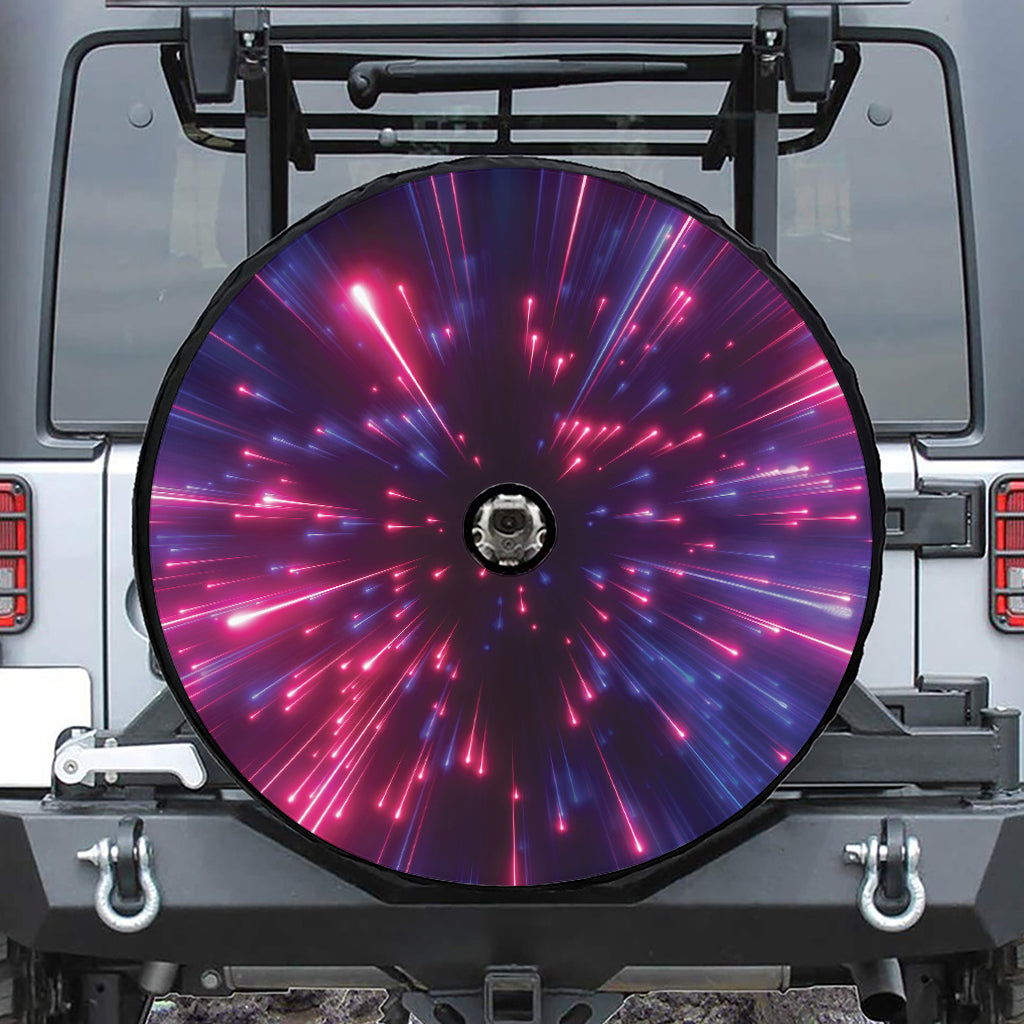 Cosmic Hyperspace Print Tire Cover With Camera Hole