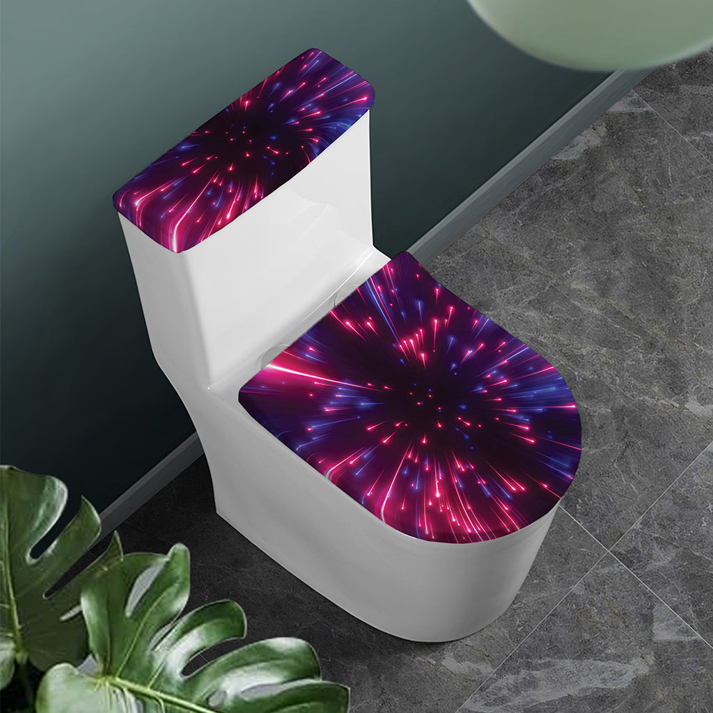 Cosmic Hyperspace Print Toilet Lid And Tank Cover Set