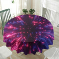 Cosmic Hyperspace Print Waterproof Round Tablecloth