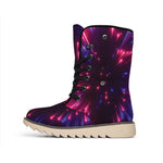 Cosmic Hyperspace Print Winter Boots