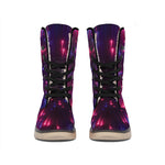 Cosmic Hyperspace Print Winter Boots
