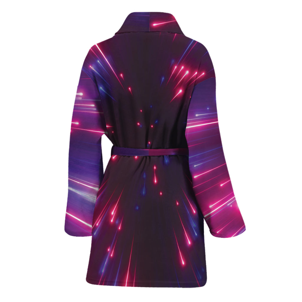 Cosmic Hyperspace Print Women's Bathrobe