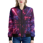 Cosmic Hyperspace Print Women's Bomber Jacket