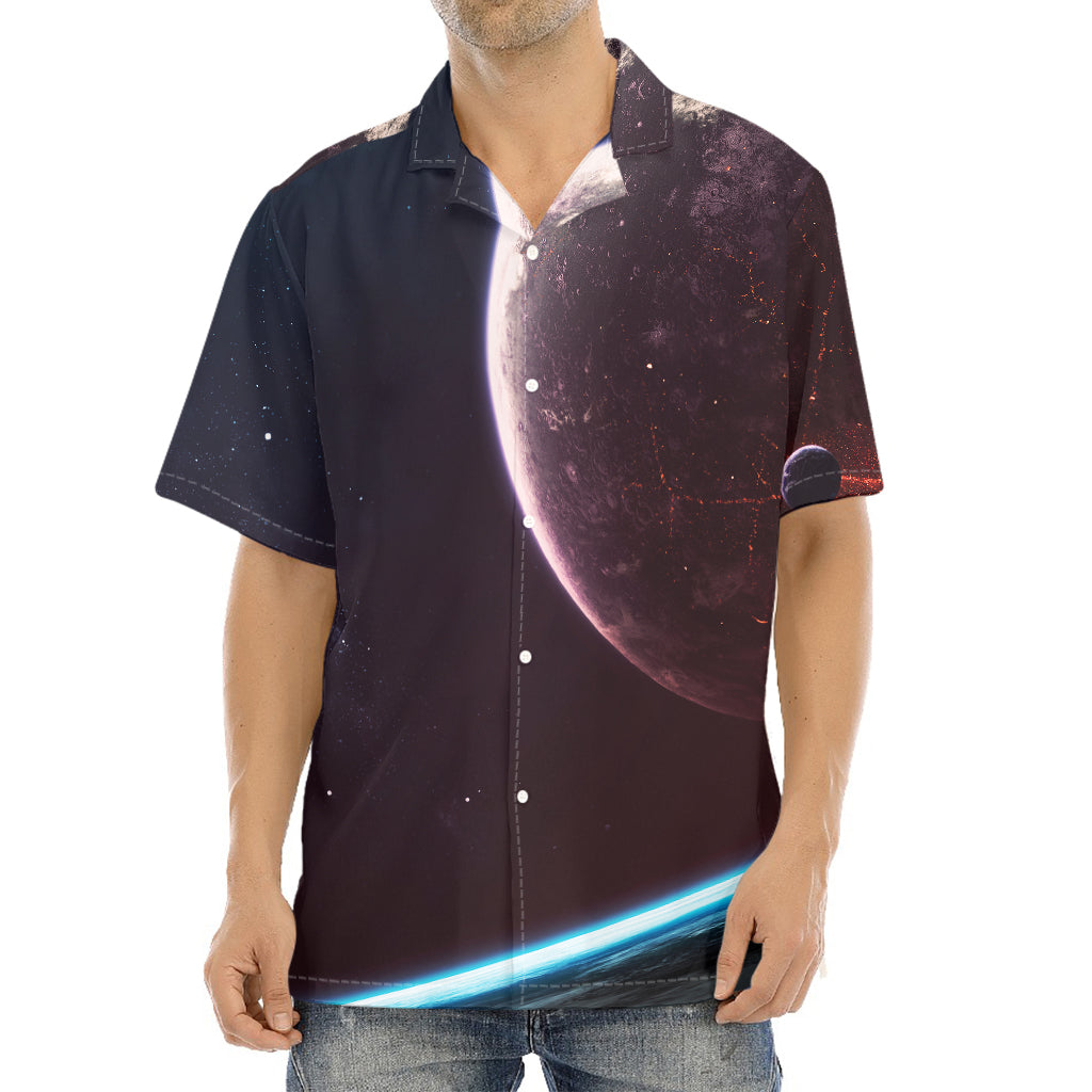 Cosmic Space Print Aloha Shirt