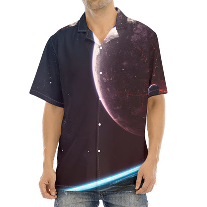 Cosmic Space Print Aloha Shirt