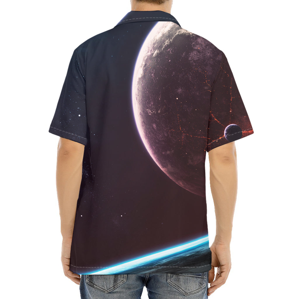 Cosmic Space Print Aloha Shirt