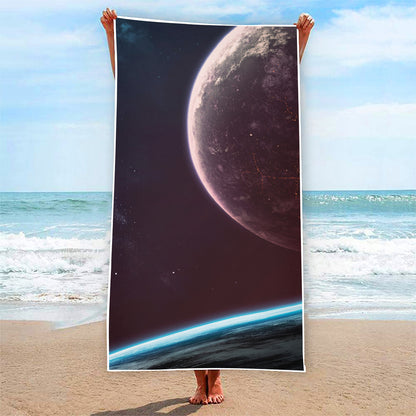 Cosmic Space Print Beach Towel