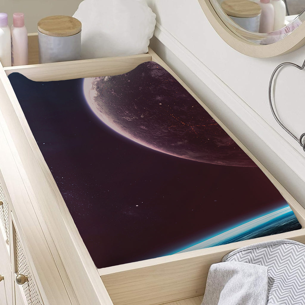 Cosmic Space Print Changing Pad Cover