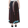 Cosmic Space Print Chiffon Maxi Skirt