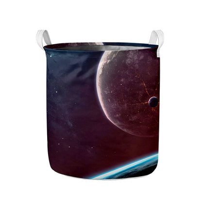 Cosmic Space Print Collapsible Laundry Basket