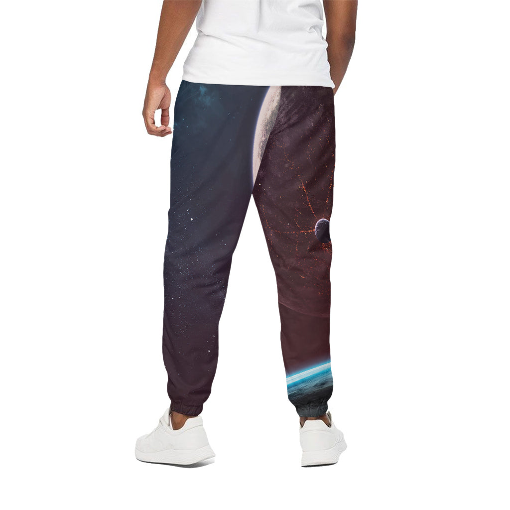 Cosmic Space Print Cotton Pants