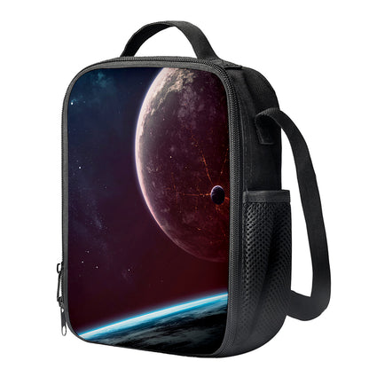 Cosmic Space Print Crossbody Lunch Bag