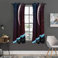Cosmic Space Print Grommet Curtain Panels