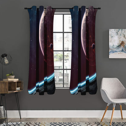 Cosmic Space Print Curtain