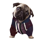 Cosmic Space Print Dog Zip Up Hoodie