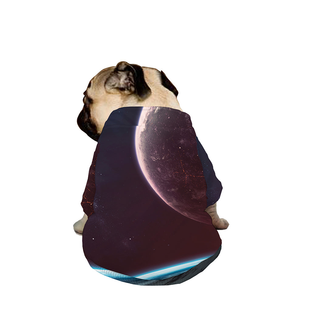 Cosmic Space Print Dog Zip Up Jacket
