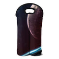 Cosmic Space Print Double Neoprene Wine Tote