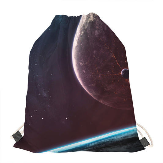 Cosmic Space Print Drawstring Bag
