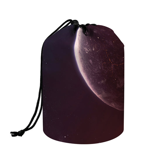 Cosmic Space Print Drawstring Makeup Bag
