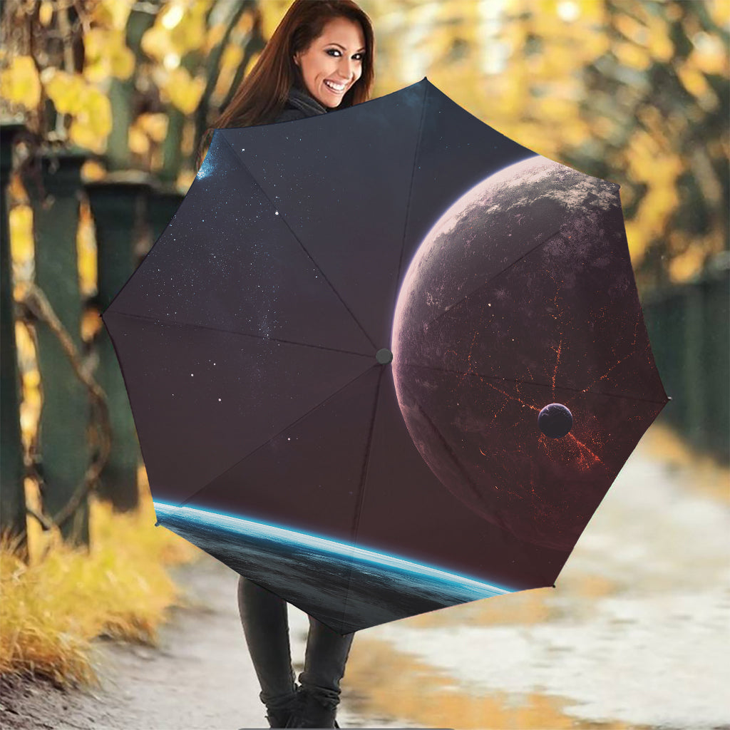 Cosmic Space Print Foldable Umbrella