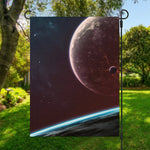 Cosmic Space Print Garden Flag