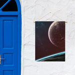 Cosmic Space Print Garden Flag