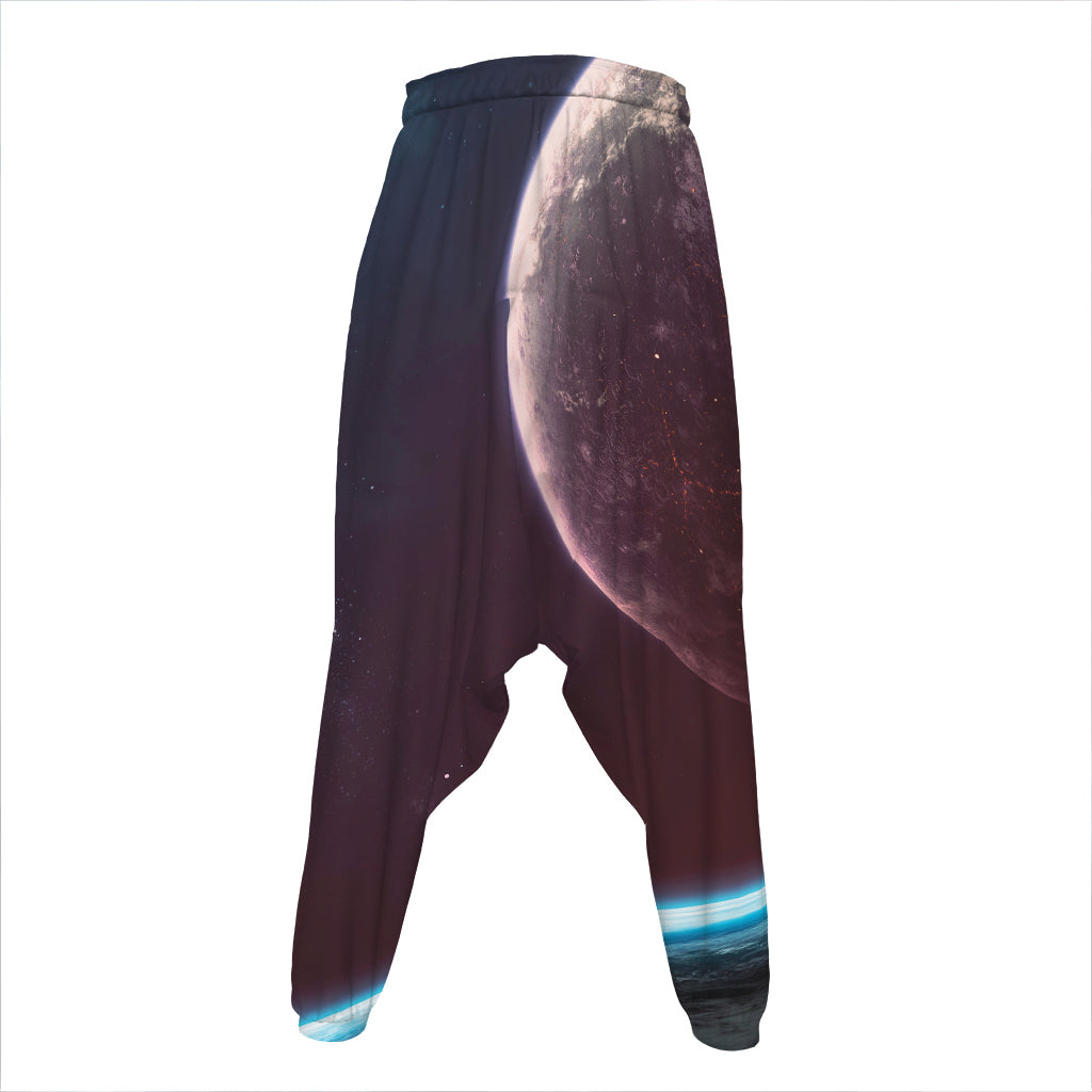 Cosmic Space Print Hammer Pants