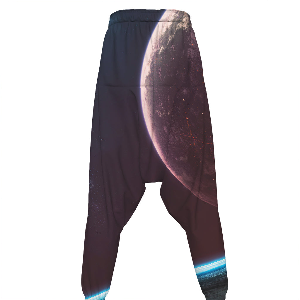 Cosmic Space Print Hammer Pants