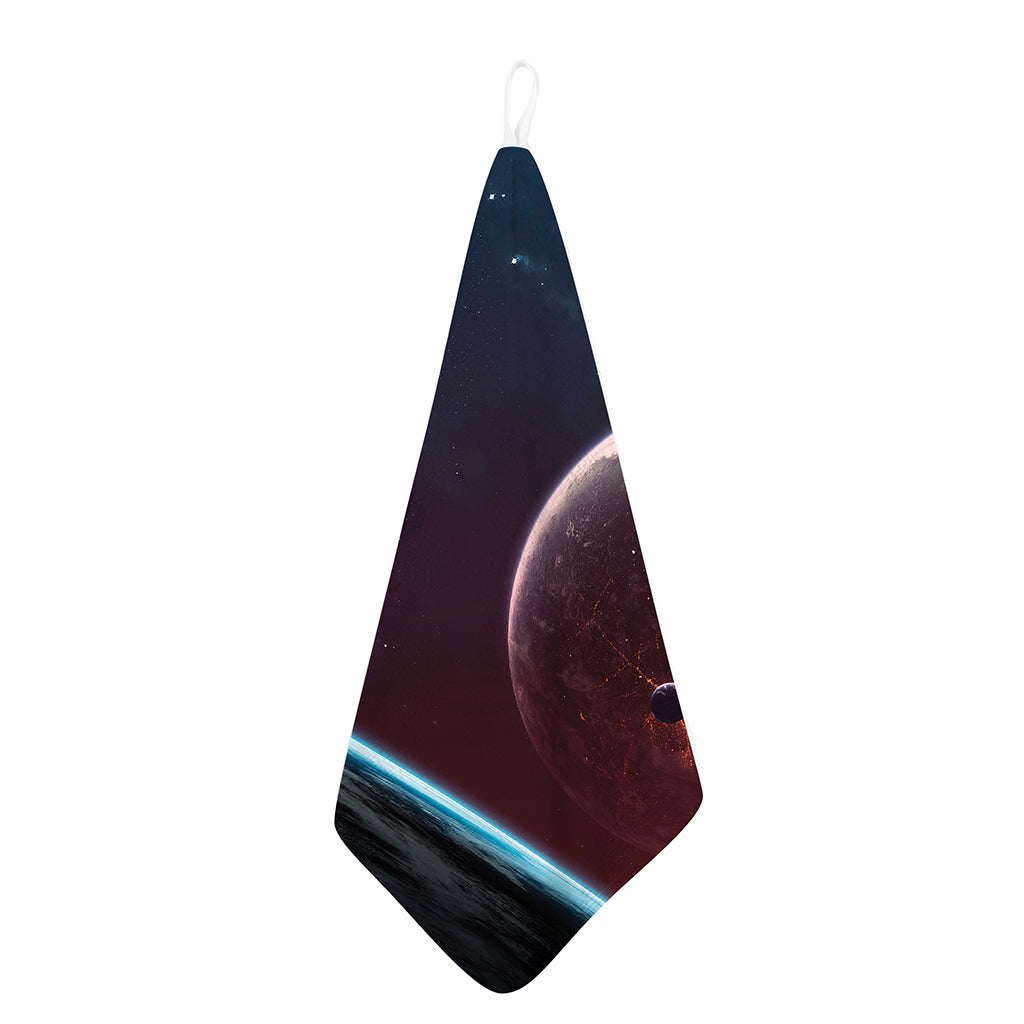 Cosmic Space Print Hand Towel