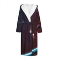 Cosmic Space Print Hooded Bathrobe