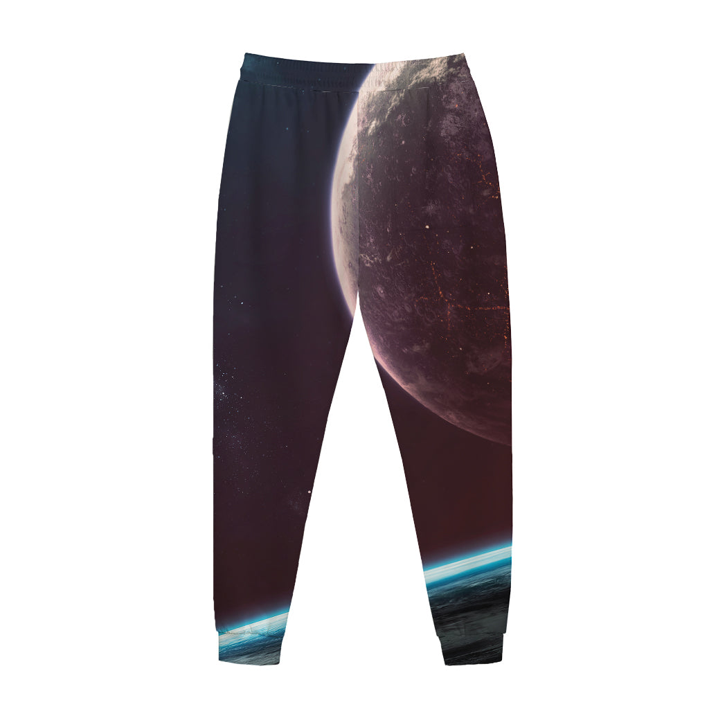 Cosmic Space Print Jogger Pants