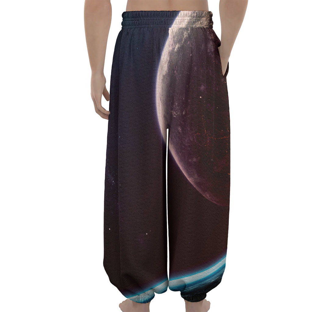 Cosmic Space Print Lantern Pants