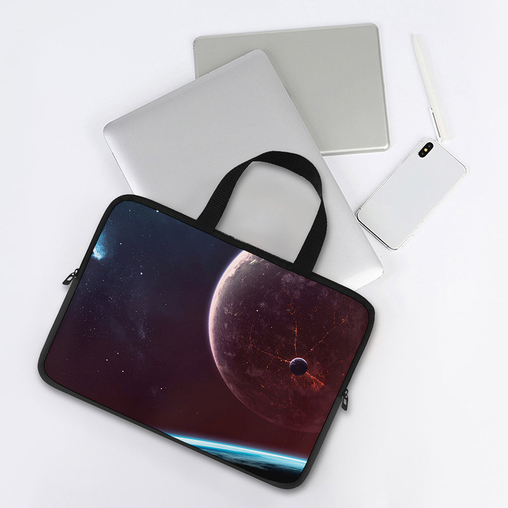 Cosmic Space Print Laptop Sleeve With Handle