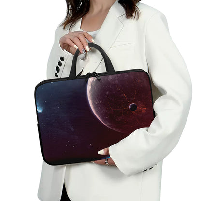 Cosmic Space Print Laptop Sleeve With Handle