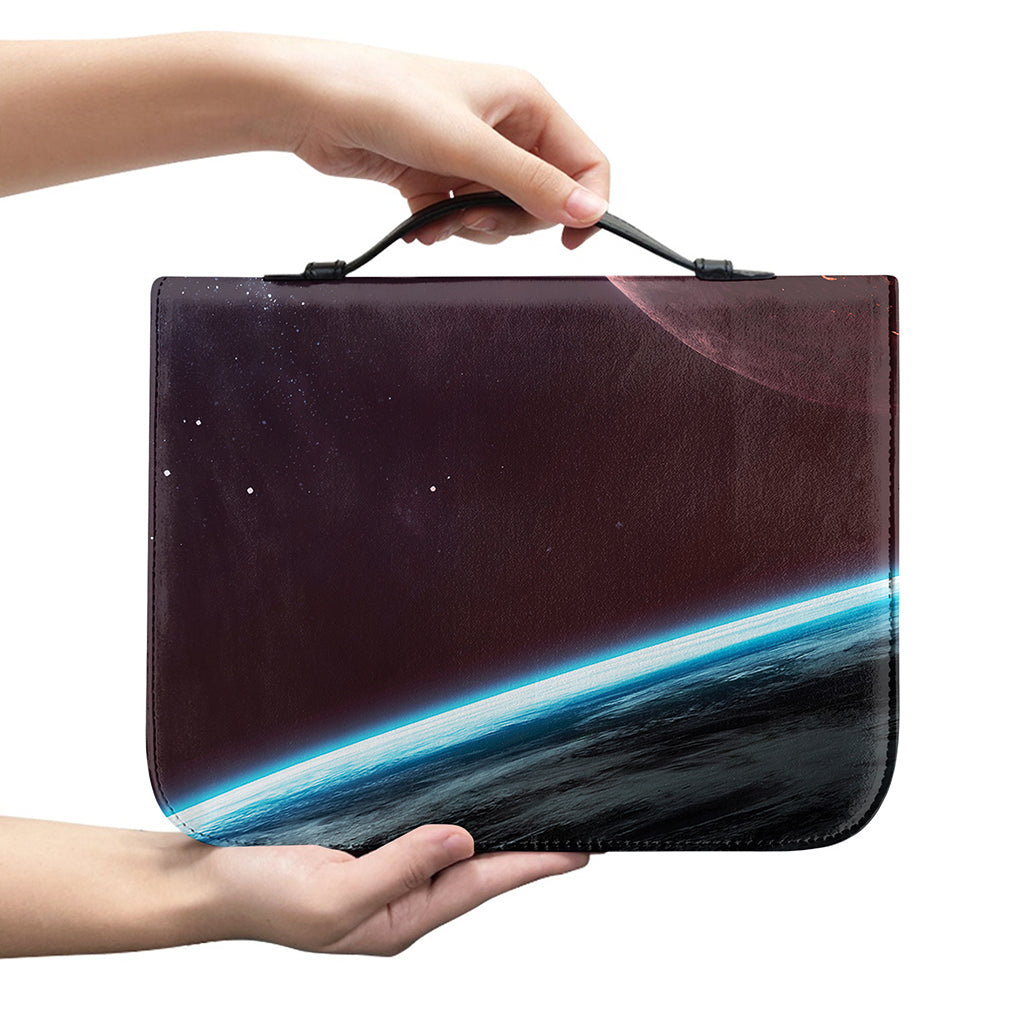 Cosmic Space Print Leather Bible Cover