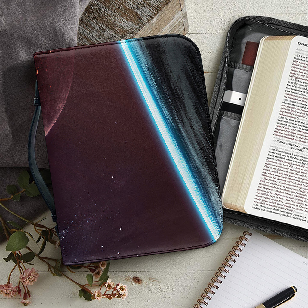 Cosmic Space Print Leather Bible Cover