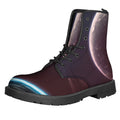 Cosmic Space Print Lace-Up Boots