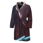 Cosmic Space Print Men's Bathrobe
