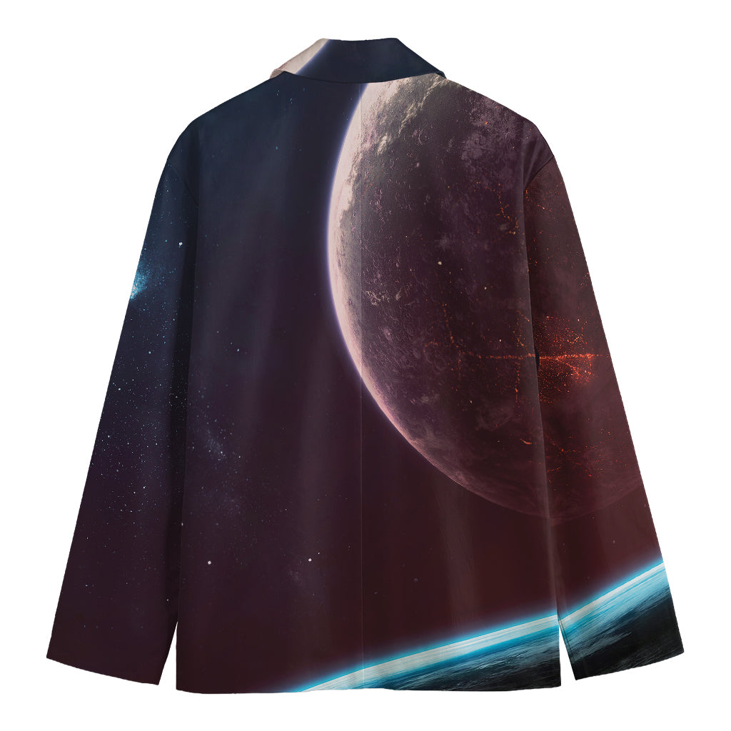 Cosmic Space Print Men's Blazer
