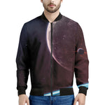 Cosmic Space Print Men's Bomber Jacket