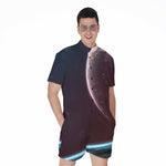 Cosmic Space Print Men's Rompers