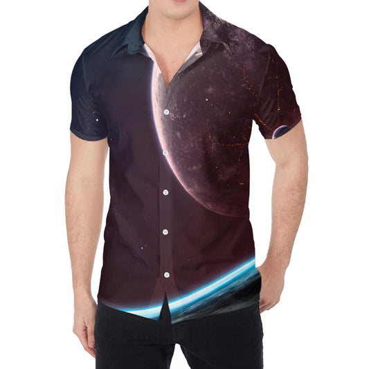 Cosmic Space Print Men's Shirt