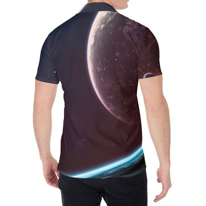 Cosmic Space Print Men's Shirt
